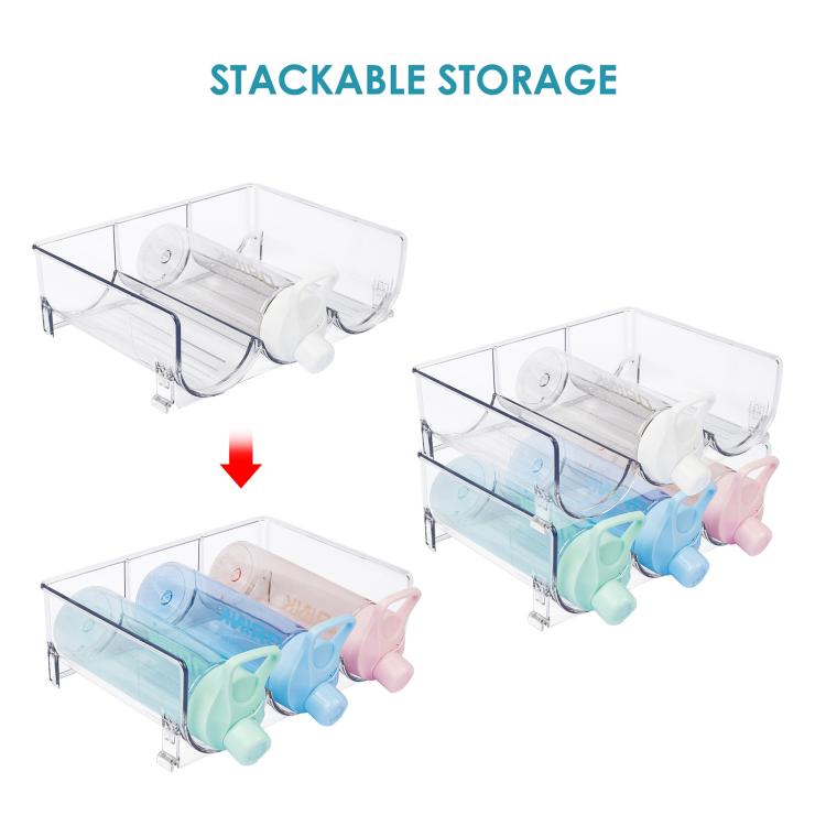 Range-bouteilles pour réfrigérateur en PET transparent de qualité alimentaire