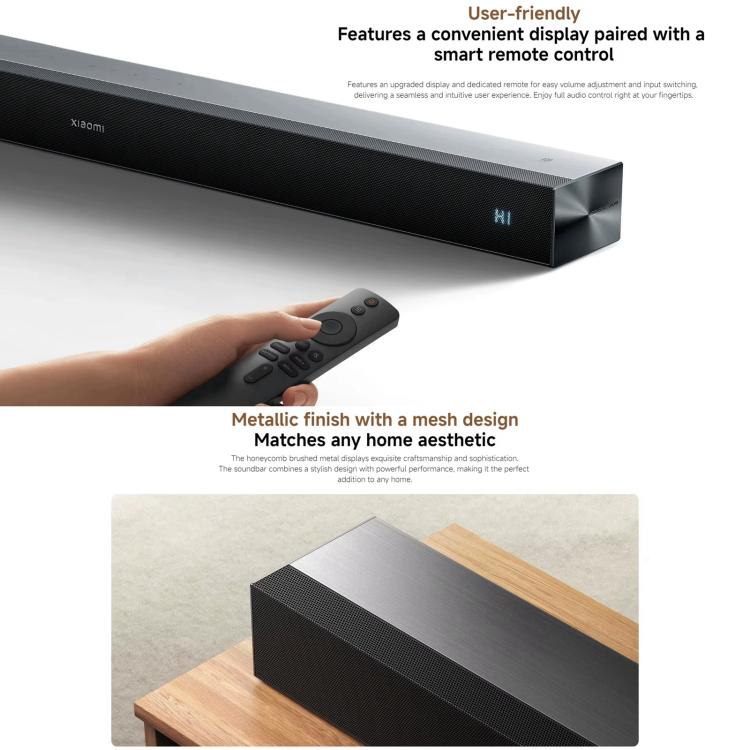 Barre de son Xiaomi originale 2.0 pour TV et PC avec prise en charge de la connexion NFC, prise US