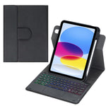 Étui pour tablette en cuir avec clavier Bluetooth rétroéclairé rotatif à 360 degrés et pavé tactile, pour iPad Pro 11 2025 / 2024, pour iPad 2025 / 2022, pour iPad Air 11 2025 / iPad Pro 11 2022, pour iPad 10.2 2021 / 2019 / iPad Air 3