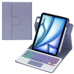Étui pour tablette en cuir avec clavier Bluetooth rétroéclairé rotatif à 360 degrés et pavé tactile, pour iPad Pro 11 2025 / 2024, pour iPad 2025 / 2022, pour iPad Air 11 2025 / iPad Pro 11 2022, pour iPad 10.2 2021 / 2019 / iPad Air 3