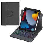 Étui pour tablette en cuir avec clavier Bluetooth rétroéclairé rotatif à 360 degrés et pavé tactile, pour iPad Pro 11 2025 / 2024, pour iPad 2025 / 2022, pour iPad Air 11 2025 / iPad Pro 11 2022, pour iPad 10.2 2021 / 2019 / iPad Air 3