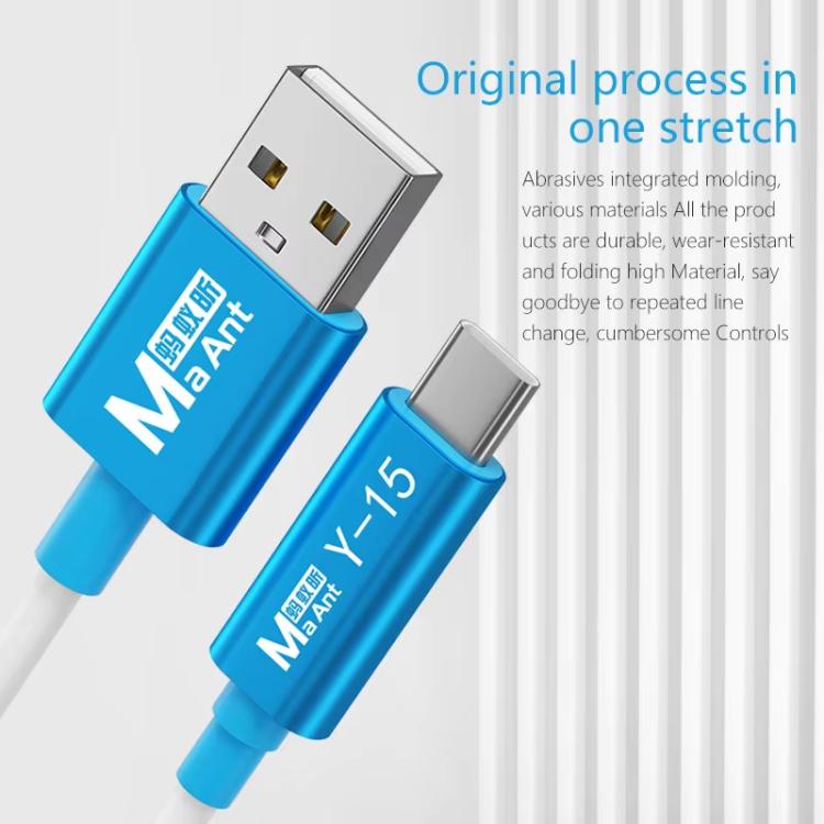 Câble de transmission de données de recharge MaAnt Y-15 USB vers Type-C pour iPhone/iPad, MaAnt Y-15