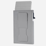 Support de téléphone portable magnétique automatique escamotable avec fentes pour cartes RFID