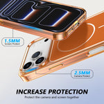 Coque de téléphone magnétique hybride Color Shield PC TPU, pour iPhone 17 Pro Max, pour iPhone 17 Pro