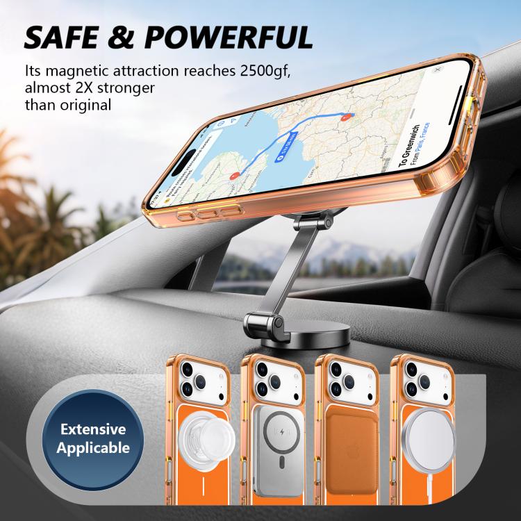 Coque de téléphone magnétique hybride Color Shield PC TPU, pour iPhone 17 Pro Max, pour iPhone 17 Pro