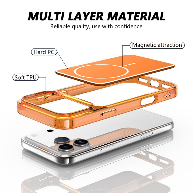 Coque de téléphone magnétique hybride Color Shield PC TPU, pour iPhone 17 Pro Max, pour iPhone 17 Pro