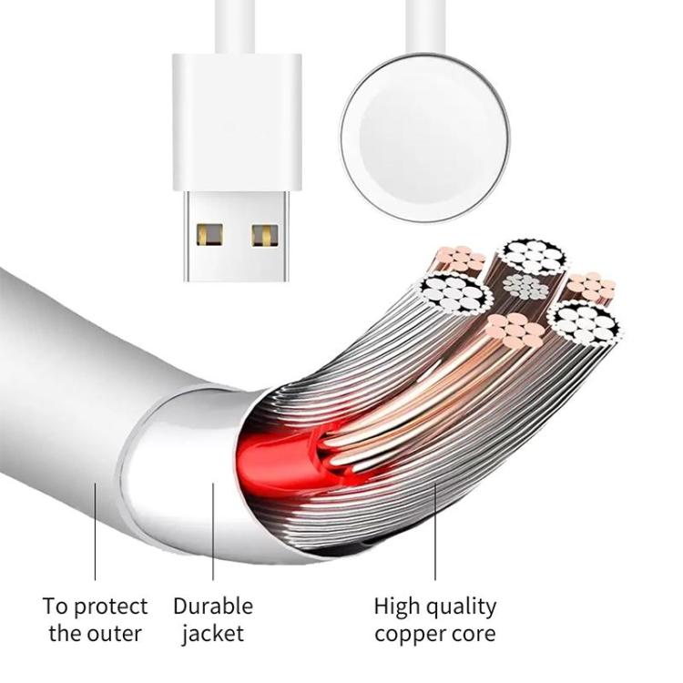 xDfind pour Apple Watch support de chargement en silicone et ensemble de chargeur USB, Silicone+USB (blanc), Silicone+USB (noir)