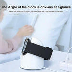 xDfind pour Apple Watch support de chargement en silicone et ensemble de chargeur USB, Silicone+USB (blanc), Silicone+USB (noir)