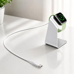 xDfind Support de chargement en alliage d'aluminium pour Apple Watch et ensemble de chargeurs Type-C, alliage d'aluminium+Type-C