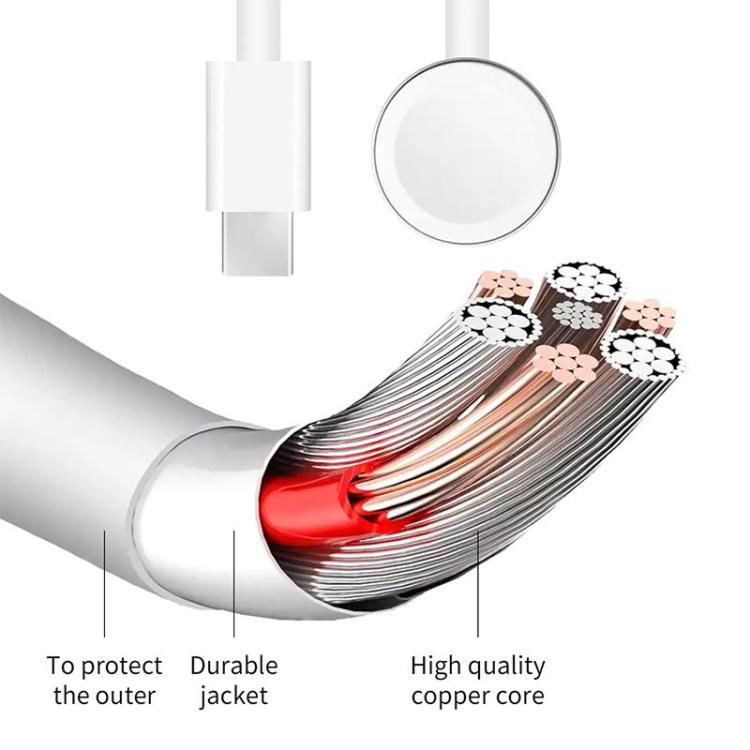 xDfind Support de chargement en alliage d'aluminium pour Apple Watch et ensemble de chargeurs Type-C, alliage d'aluminium+Type-C