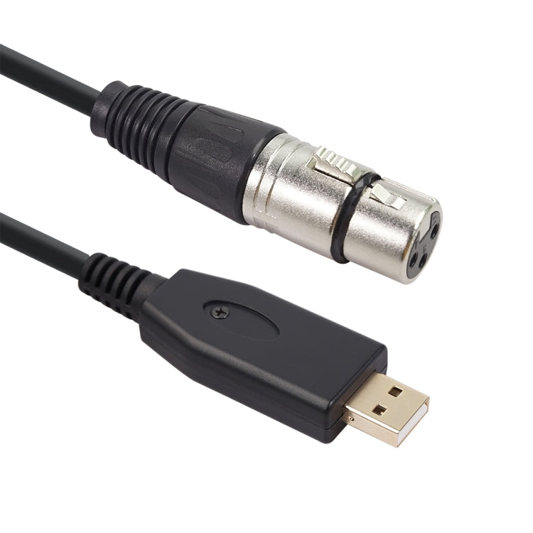 Câble d'enregistrement microphone USB vers XLR femelle US18, 2m, 3m