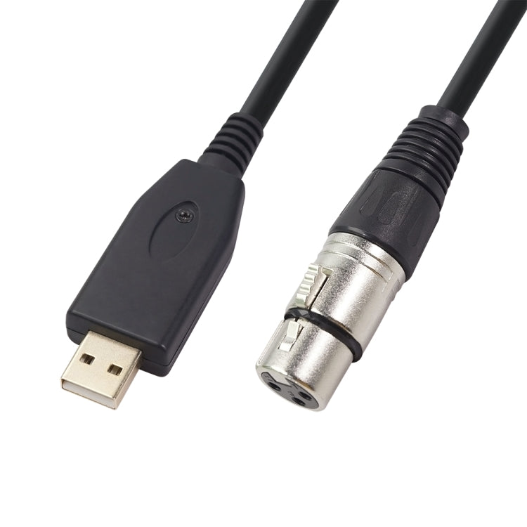 Câble d'enregistrement microphone USB vers XLR femelle US18, 2m, 3m