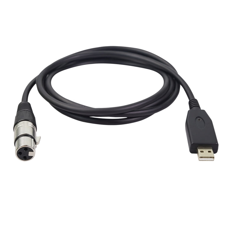 Câble d'enregistrement microphone USB vers XLR femelle US18, 2m, 3m