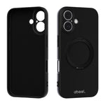 Coque de téléphone magnétique en silicone liquide ABEEL, agréable au toucher, avec support, pour iPhone 17 Pro Max, pour iPhone 17 Pro, pour iPhone 17, pour iPhone 16 Pro Max, pour iPhone 16 Pro, pour iPhone 16