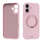 Coque de téléphone magnétique en silicone liquide ABEEL, agréable au toucher, avec support, pour iPhone 17 Pro Max, pour iPhone 17 Pro, pour iPhone 17, pour iPhone 16 Pro Max, pour iPhone 16 Pro, pour iPhone 16