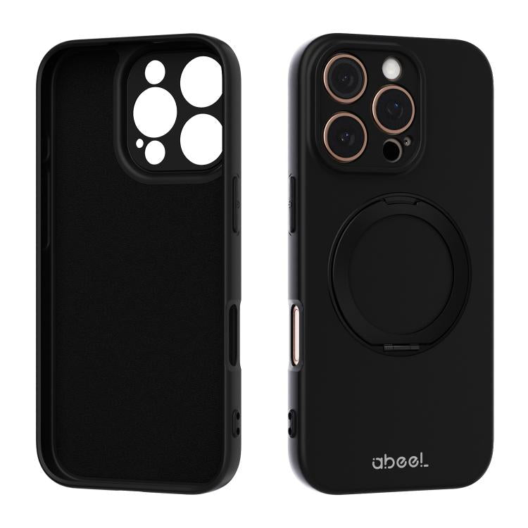 Coque de téléphone magnétique en silicone liquide ABEEL, agréable au toucher, avec support, pour iPhone 17 Pro Max, pour iPhone 17 Pro, pour iPhone 17, pour iPhone 16 Pro Max, pour iPhone 16 Pro, pour iPhone 16