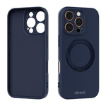 Coque de téléphone magnétique en silicone liquide ABEEL, agréable au toucher, avec support, pour iPhone 17 Pro Max, pour iPhone 17 Pro, pour iPhone 17, pour iPhone 16 Pro Max, pour iPhone 16 Pro, pour iPhone 16