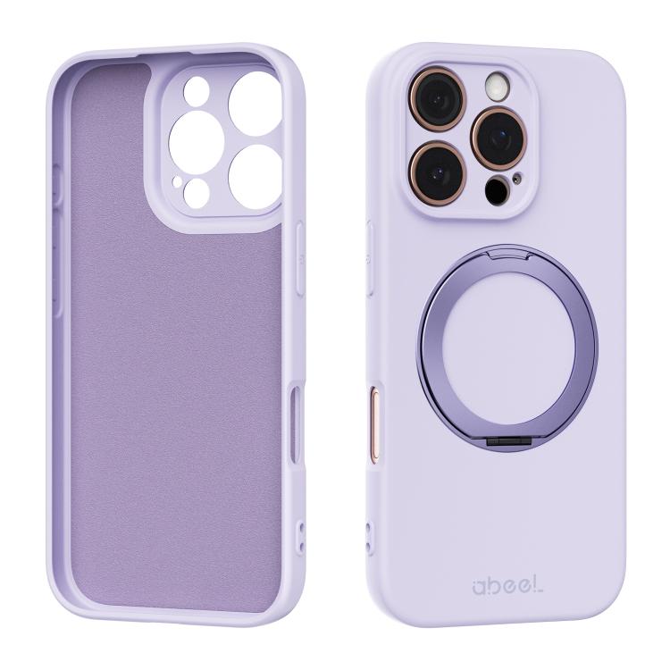 Coque de téléphone magnétique en silicone liquide ABEEL, agréable au toucher, avec support, pour iPhone 17 Pro Max, pour iPhone 17 Pro, pour iPhone 17, pour iPhone 16 Pro Max, pour iPhone 16 Pro, pour iPhone 16