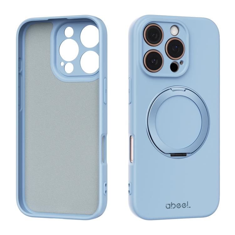 Coque de téléphone magnétique en silicone liquide ABEEL, agréable au toucher, avec support, pour iPhone 17 Pro Max, pour iPhone 17 Pro, pour iPhone 17, pour iPhone 16 Pro Max, pour iPhone 16 Pro, pour iPhone 16