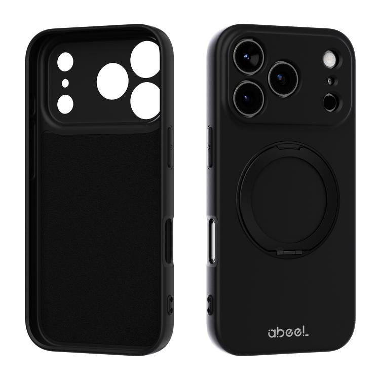 Coque de téléphone magnétique en silicone liquide ABEEL, agréable au toucher, avec support, pour iPhone 17 Pro Max, pour iPhone 17 Pro, pour iPhone 17, pour iPhone 16 Pro Max, pour iPhone 16 Pro, pour iPhone 16