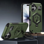 Hexagon Armor Magnetic Holder Weighing Scale Phone Case, For iPhone 17 Pro Max, For iPhone 17 Pro, For iPhone 17, For iPhone Air, For iPhone 16 Pro Max, For iPhone 16 Pro