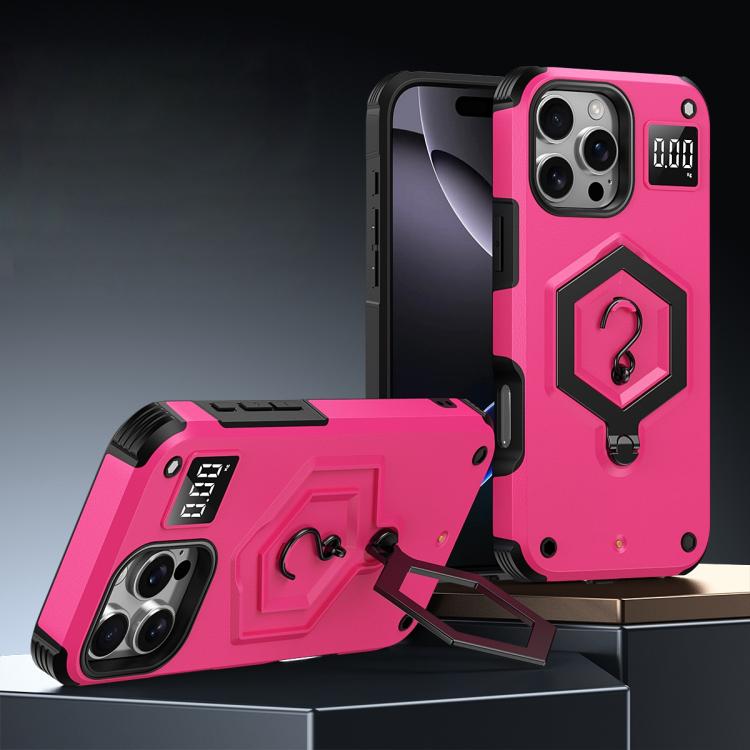 Hexagon Armor Magnetic Holder Weighing Scale Phone Case, For iPhone 17 Pro Max, For iPhone 17 Pro, For iPhone 17, For iPhone Air, For iPhone 16 Pro Max, For iPhone 16 Pro