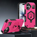Coque de téléphone à balance avec support magnétique Hexagon Armor, pour iPhone 16, pour iPhone 15 Pro Max, pour iPhone 15 Pro, pour iPhone 15 Plus, pour iPhone 15, pour iPhone 14 Plus