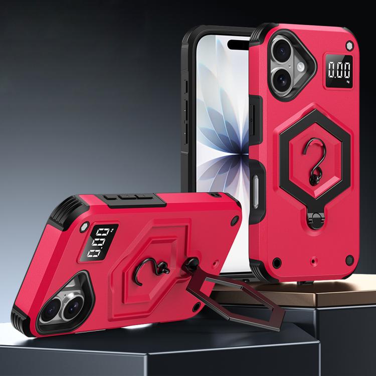 Coque de téléphone à balance avec support magnétique Hexagon Armor, pour iPhone 16, pour iPhone 15 Pro Max, pour iPhone 15 Pro, pour iPhone 15 Plus, pour iPhone 15, pour iPhone 14 Plus