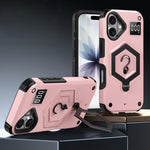 Coque de téléphone à balance avec support magnétique Hexagon Armor, pour iPhone 16, pour iPhone 15 Pro Max, pour iPhone 15 Pro, pour iPhone 15 Plus, pour iPhone 15, pour iPhone 14 Plus