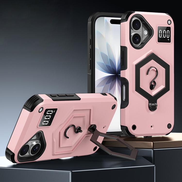 Coque de téléphone à balance avec support magnétique Hexagon Armor, pour iPhone 16, pour iPhone 15 Pro Max, pour iPhone 15 Pro, pour iPhone 15 Plus, pour iPhone 15, pour iPhone 14 Plus