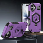 Coque de téléphone à balance avec support magnétique Hexagon Armor, pour iPhone 16, pour iPhone 15 Pro Max, pour iPhone 15 Pro, pour iPhone 15 Plus, pour iPhone 15, pour iPhone 14 Plus