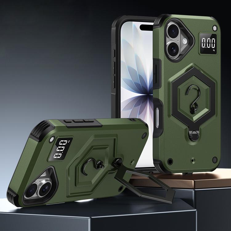 Coque de téléphone à balance avec support magnétique Hexagon Armor, pour iPhone 16, pour iPhone 15 Pro Max, pour iPhone 15 Pro, pour iPhone 15 Plus, pour iPhone 15, pour iPhone 14 Plus
