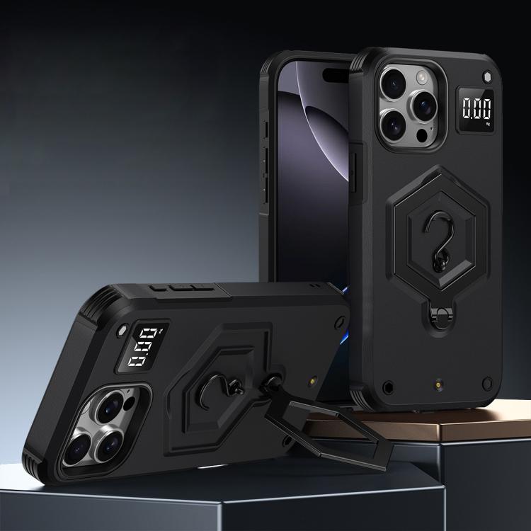 Coque de téléphone à balance avec support magnétique Hexagon Armor, pour iPhone 16, pour iPhone 15 Pro Max, pour iPhone 15 Pro, pour iPhone 15 Plus, pour iPhone 15, pour iPhone 14 Plus