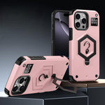 Coque de téléphone à balance avec support magnétique Hexagon Armor, pour iPhone 16, pour iPhone 15 Pro Max, pour iPhone 15 Pro, pour iPhone 15 Plus, pour iPhone 15, pour iPhone 14 Plus