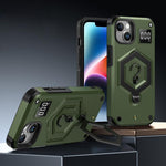 Coque de téléphone à balance avec support magnétique Hexagon Armor, pour iPhone 16, pour iPhone 15 Pro Max, pour iPhone 15 Pro, pour iPhone 15 Plus, pour iPhone 15, pour iPhone 14 Plus
