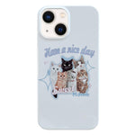 Coque de téléphone PC à motifs peints, Pour iPhone 16 Plus