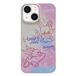 Coque de téléphone PC à motifs peints, Pour iPhone 16 Plus