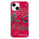 Coque de téléphone PC à motifs peints, Pour iPhone 16 Plus