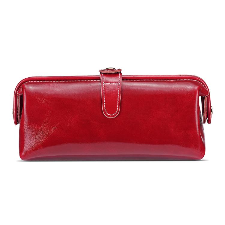 Trousse de toilette et de maquillage en cuir huilé