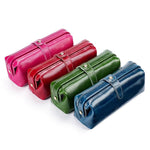 Trousse de toilette et de maquillage en cuir huilé