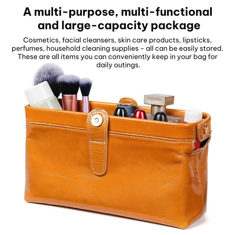 Trousse de toilette et de maquillage en cuir huilé