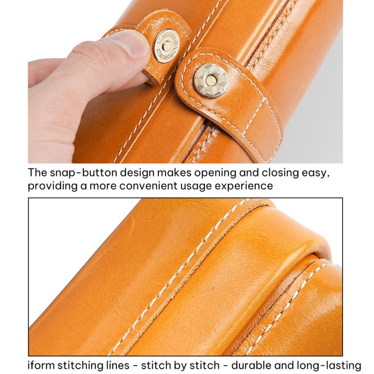 Trousse de toilette et de maquillage en cuir huilé
