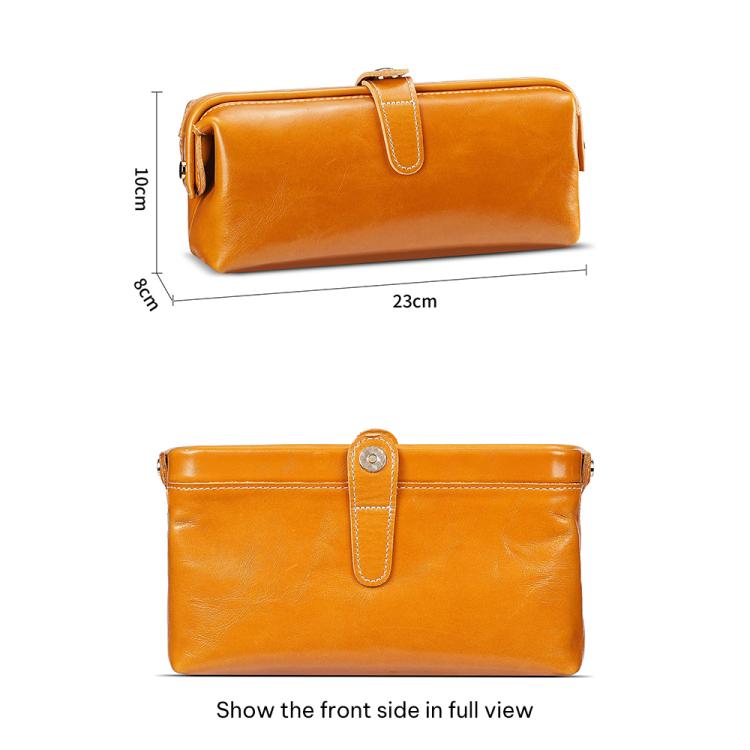 Trousse de toilette et de maquillage en cuir huilé
