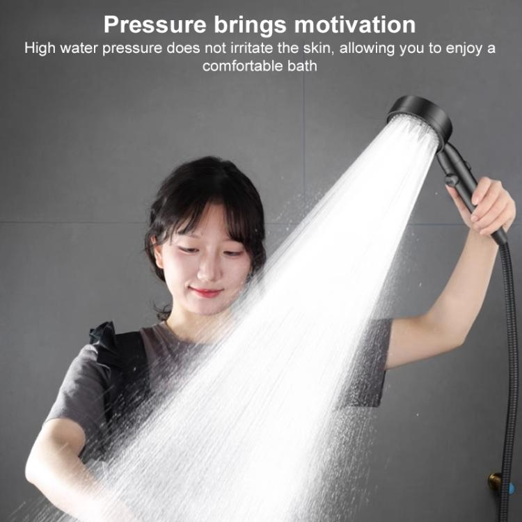Pommeau de douche portable à 5 réglages de pression avec bouton d'arrêt d'eau