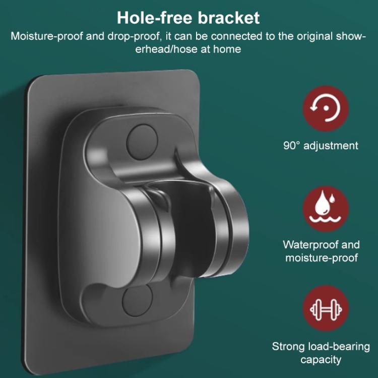 Pommeau de douche portable à 5 réglages de pression avec bouton d'arrêt d'eau