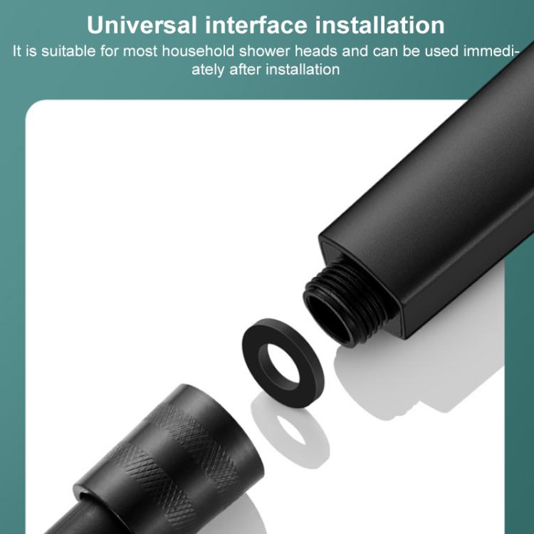 Pommeau de douche carré grande taille, portable et pressurisée, avec 3 réglages réglables