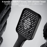 Pommeau de douche carré 13 pouces à effet pluie, sous pression