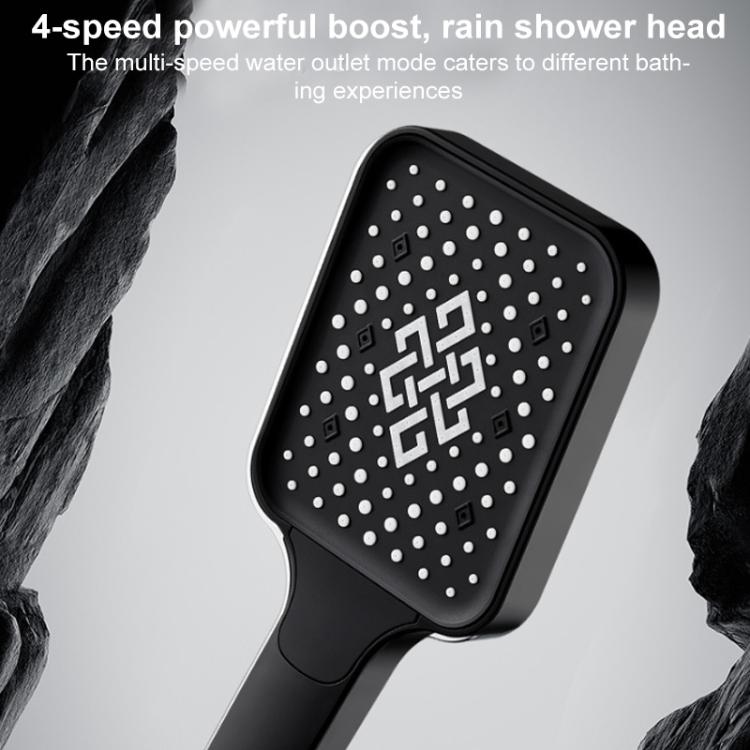 Pommeau de douche carré 13 pouces à effet pluie, sous pression