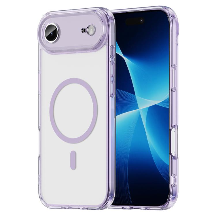 Coque de téléphone MagSafe antichoc en TPU hybride PC avec coussin d'air, pour iPhone 17e / 16e, pour iPhone 17 Pro Max, pour iPhone 17 Pro, pour iPhone 17, pour iPhone Air, pour iPhone 16 Pro