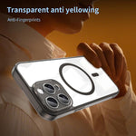 Coque de téléphone antichoc MagSafe en TPU hybride PC, pour iPhone 15